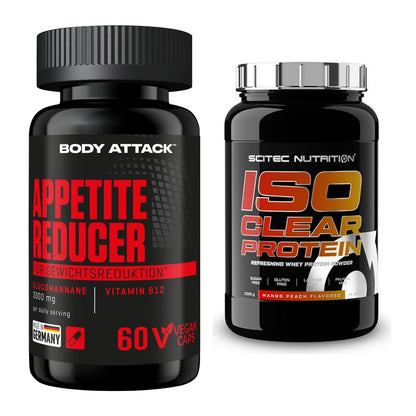 Diät-Duo: Body Attack Appetite Reducer + Scitec IsoClear Protein – alle enthaltenen Artikel