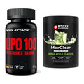 Diät-Duo: Body Attack Lipo 100 + MaxiNutrition MaxClear 100% Clear – alle enthaltenen Artikel