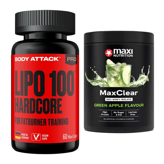 Diät-Duo: Body Attack LIPO + MaxiNutrition MaxClear 100% – alle enthaltenen Artikel