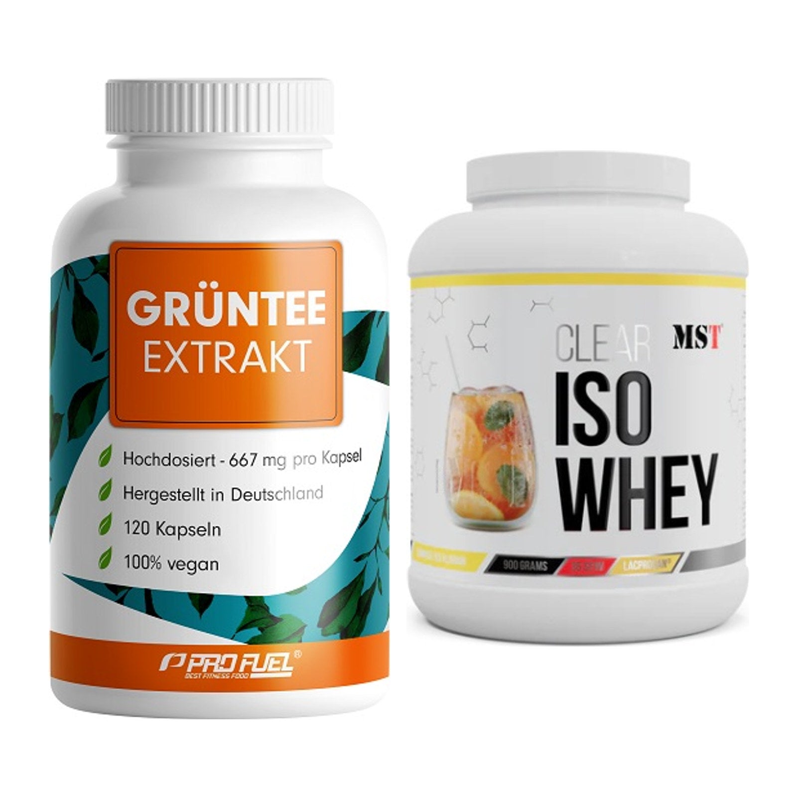 Diät-Duo: ProFuel Grüntee Extrakt + MST Iso Clear – alle enthaltenen Artikel