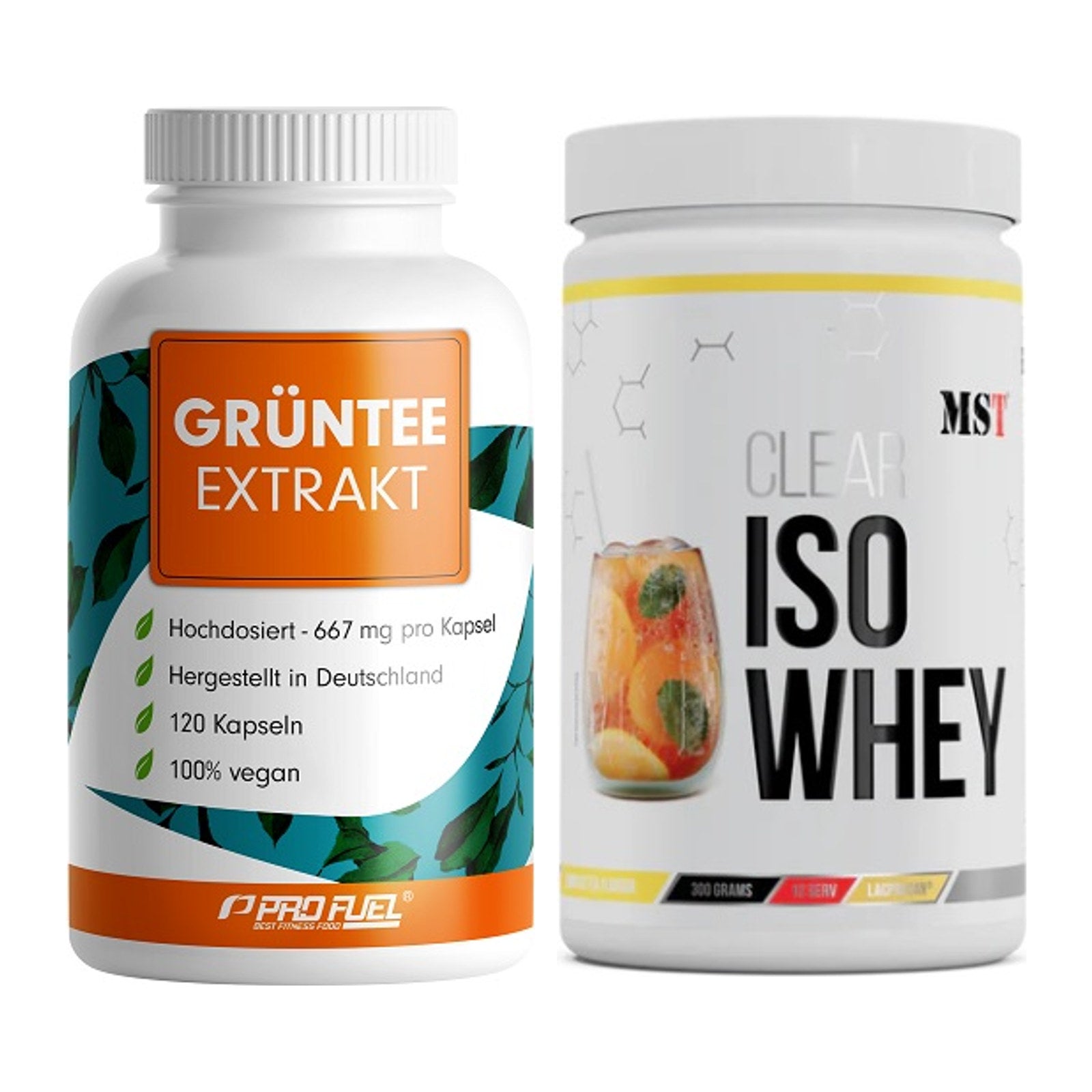 Diät-Duo: ProFuel Grüntee Extrakt + MST Iso Clear – alle enthaltenen Artikel