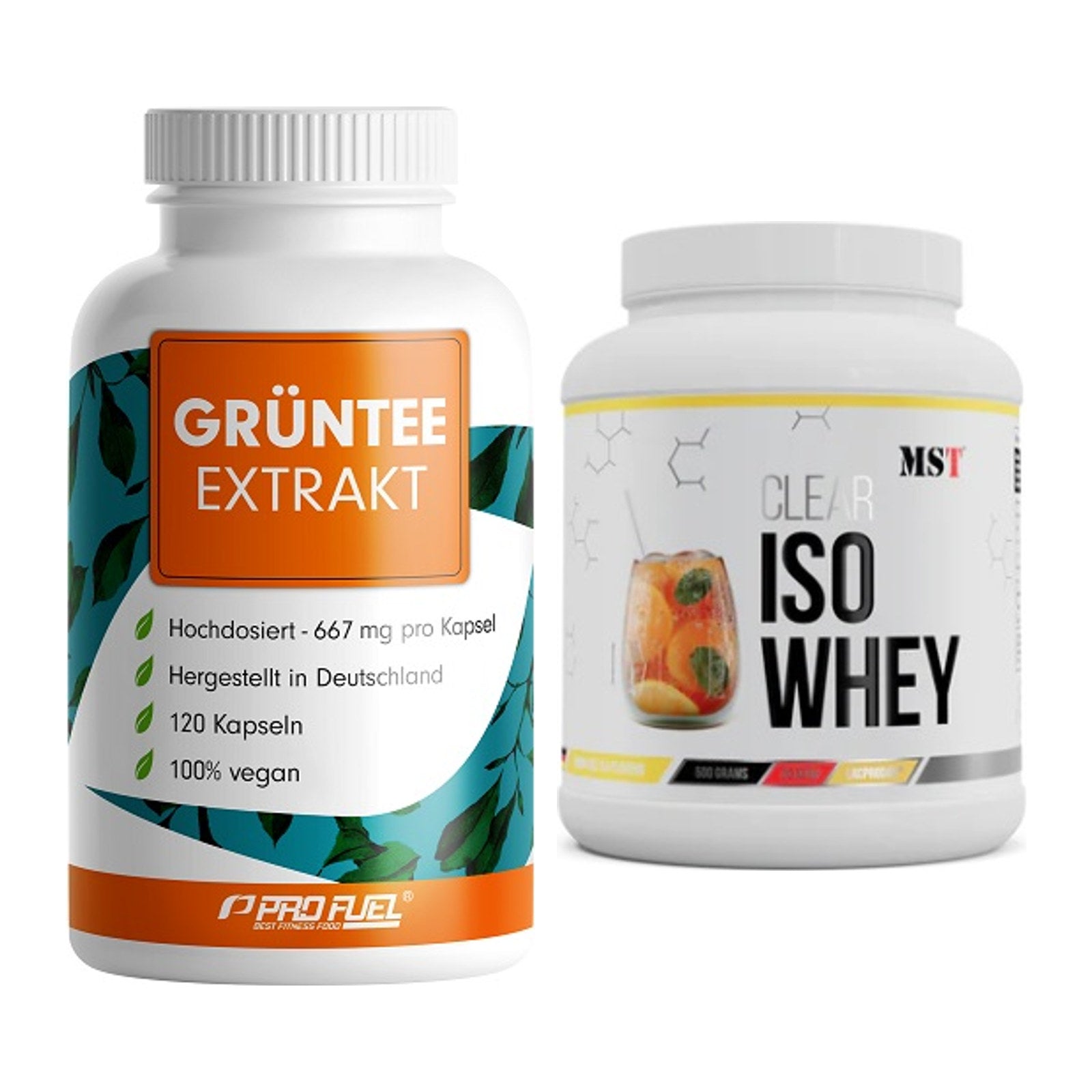 Diät-Duo: ProFuel Grüntee Extrakt + MST Iso Clear – alle enthaltenen Artikel