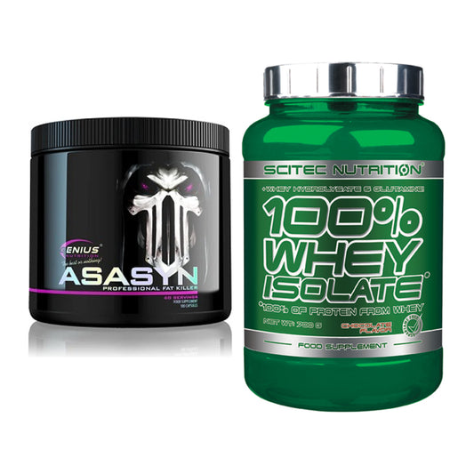 Diät-Duo: Genius Nutrition Asasyn + Scitec Whey Isolate – alle enthaltenen Artikel
