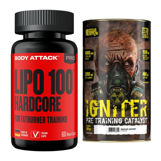 Diät-Duo: Body Attack LIPO + Nuclear Nutrition IGNITER – alle enthaltenen Artikel