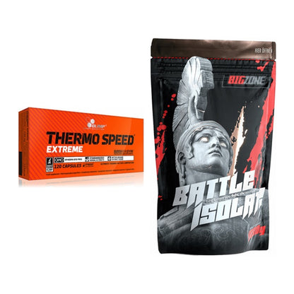 Diät-Duo: Olimp Thermo Speed Extreme Mega + Big Zone Battle Isolate – alle enthaltenen Artikel