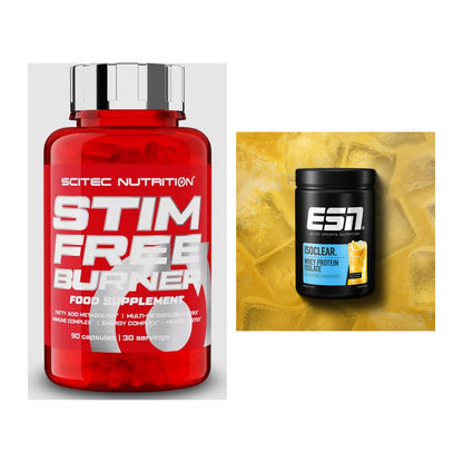 Diät-Duo: Scitec Stim Free Burner + ESN ISOCLEAR Whey Isolate – alle enthaltenen Artikel
