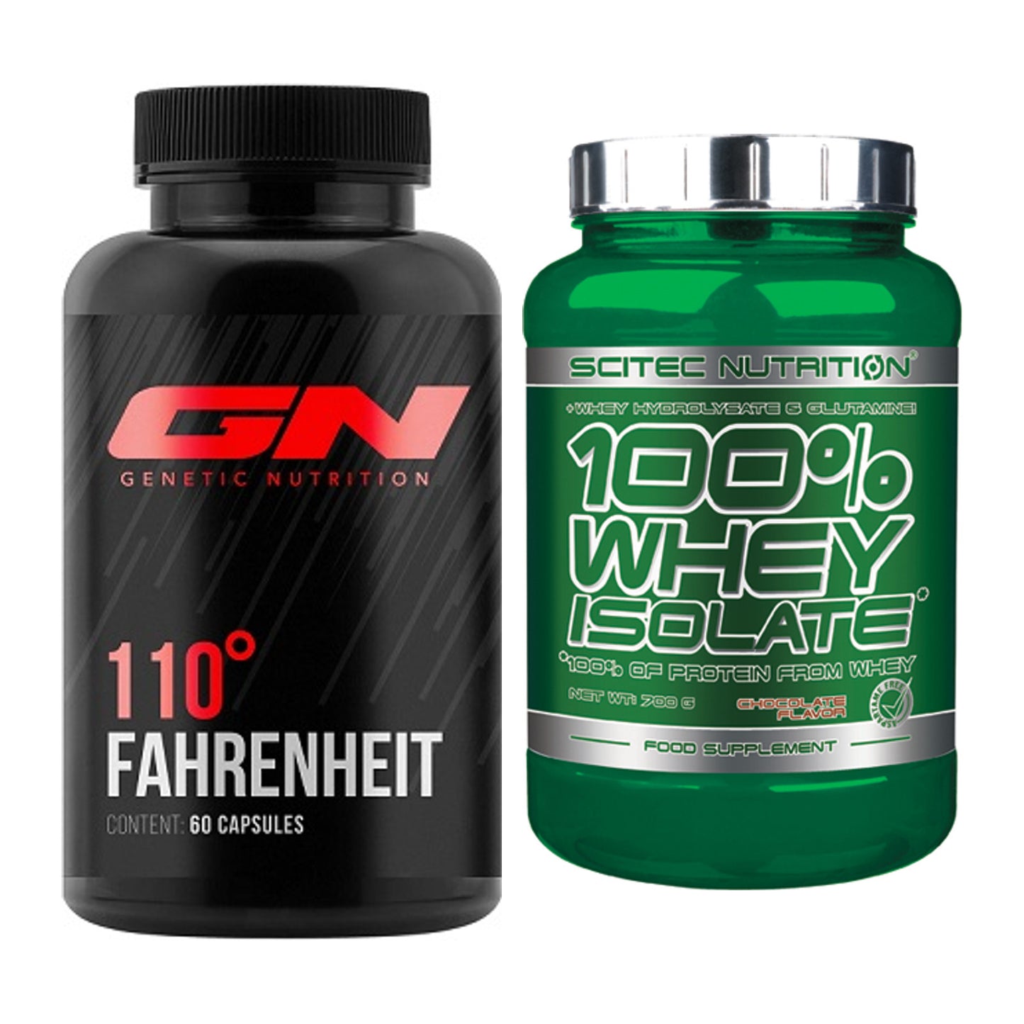 Diät-Duo: GN 110 Fahrenheit Burner + Scitec Whey Isolate – alle enthaltenen Artikel