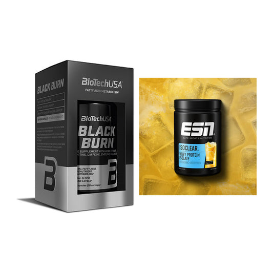 Diät-Duo: BioTech Black Burn + ESN ISOCLEAR Whey Isolate – alle enthaltenen Artikel