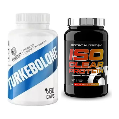 Diät-Duo: Swedish Supplements Turkebolone + Scitec IsoClear Protein – alle enthaltenen Artikel