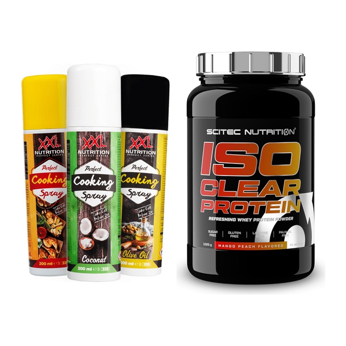 Diät-Duo: XXL Nutrition Perfect Cooking + Scitec IsoClear Protein – alle enthaltenen Artikel