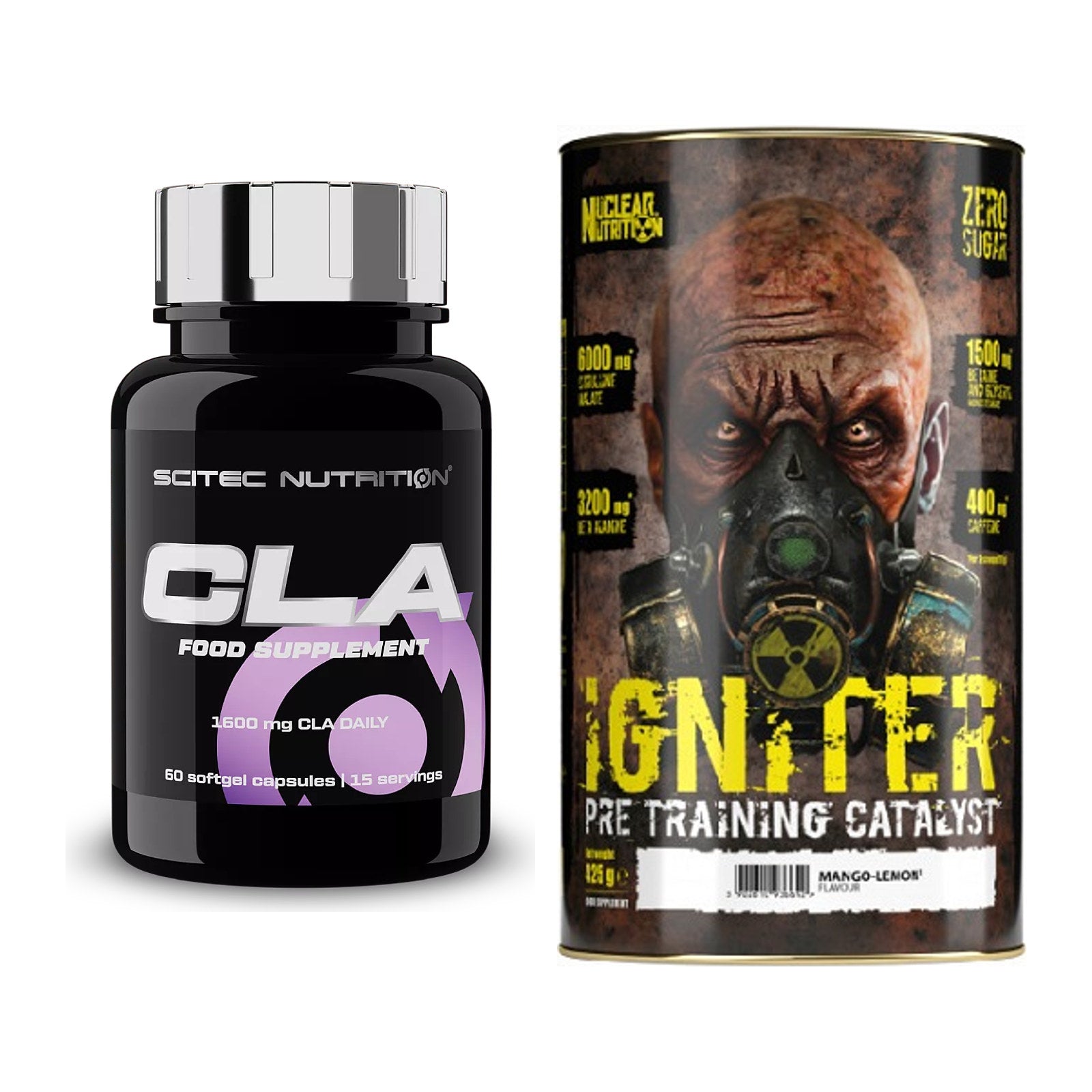 Diät-Duo: Scitec CLA + Nuclear Nutrition IGNITER Booster – alle enthaltenen Artikel