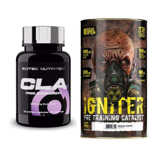 Diät-Duo: Scitec CLA + Nuclear Nutrition IGNITER Booster – alle enthaltenen Artikel
