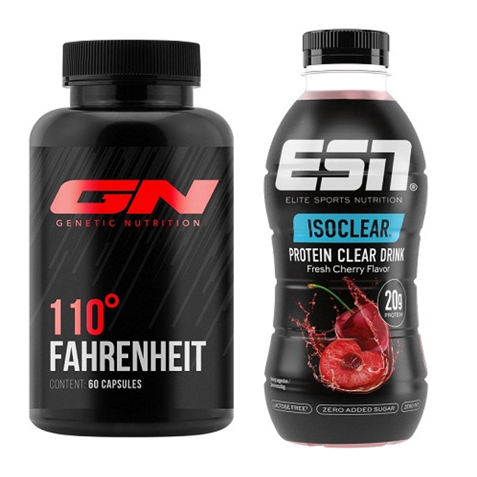 Diät-Duo: GN 110 Fahrenheit Burner + ESN Isoclear RTD – alle enthaltenen Artikel