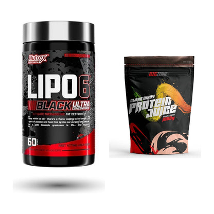 Diät-Duo: Nutrex Lipo 6 black Ultra + Big Zone Clear Whey Protein – alle enthaltenen Artikel