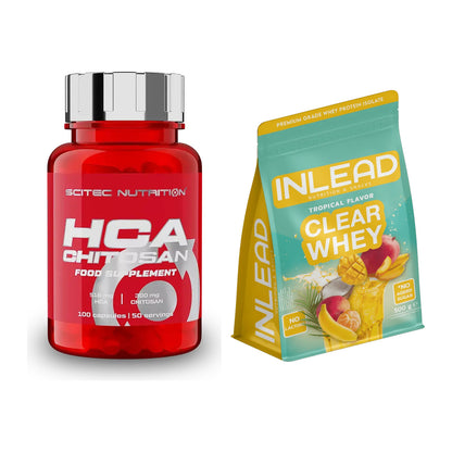 Diät-Duo: Scitec HCA-Chitosan + INLEAD Clear Whey Isolate – alle enthaltenen Artikel