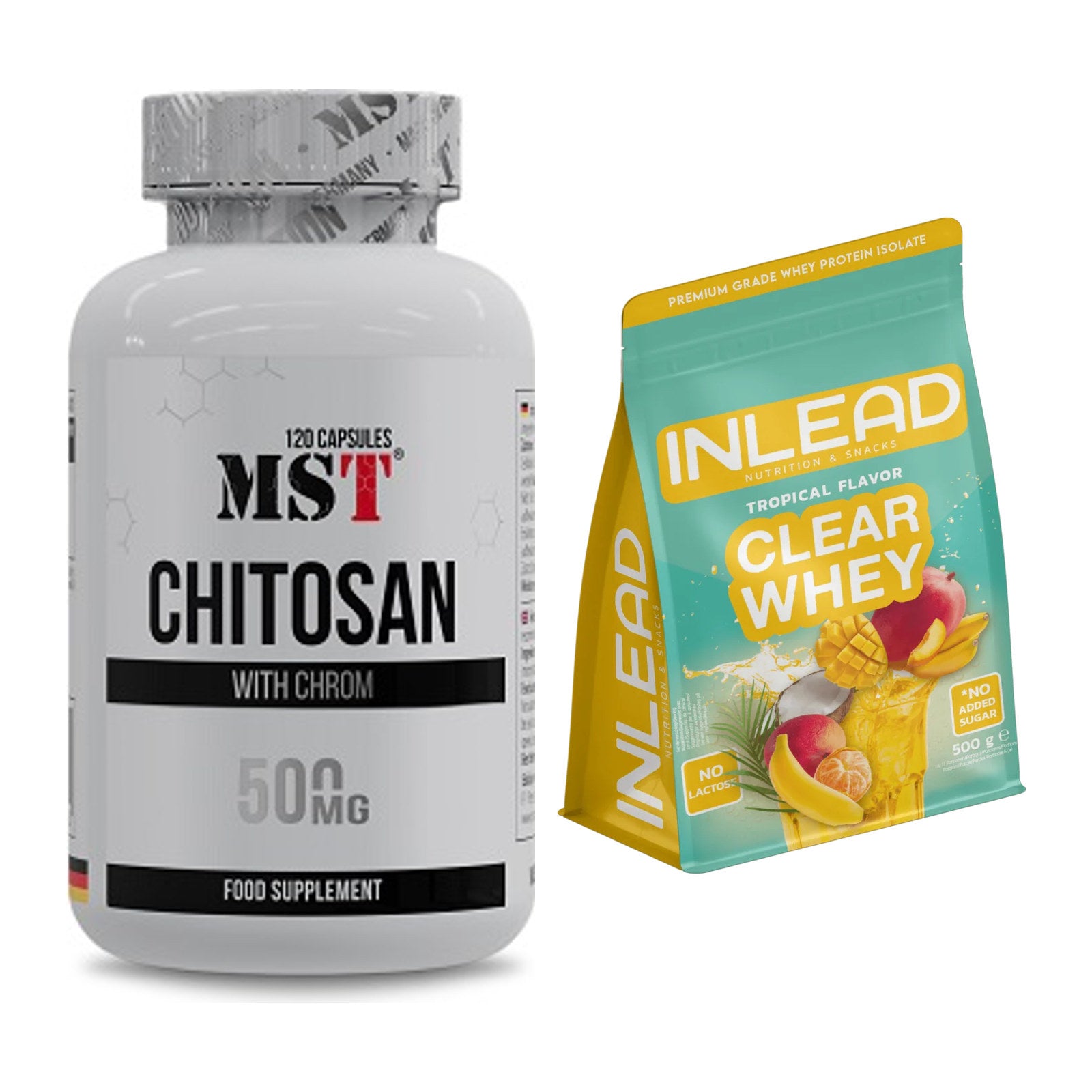 Diät-Duo: MST Chitosan + Chrom + INLEAD Clear Whey Isolate – alle enthaltenen Artikel