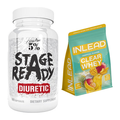 Diät-Duo: 5% Nutrition Stage Ready + INLEAD Clear Whey Isolate – alle enthaltenen Artikel