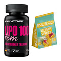 Diät-Duo: Body Attack Lipo 100 Fem + INLEAD Clear Whey Isolate – alle enthaltenen Artikel