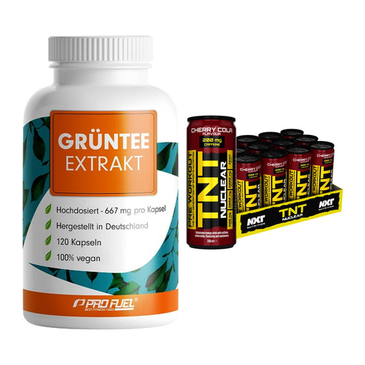 Diät-Duo: ProFuel Grüntee Extrakt + NXT Nutrition TNT NUCLEAR – alle enthaltenen Artikel