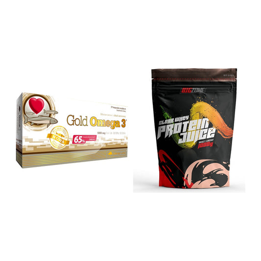 Diät-Duo: Olimp Omega 3 Gold Edition + Big Zone Clear Whey Protein – alle enthaltenen Artikel
