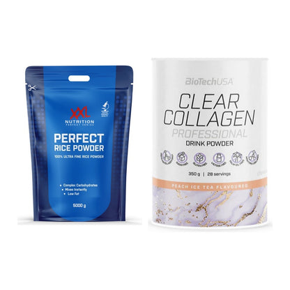 Diät-Duo: XXL Nutrition Perfect Rice Powder + BioTech Clear Collagen – alle enthaltenen Artikel