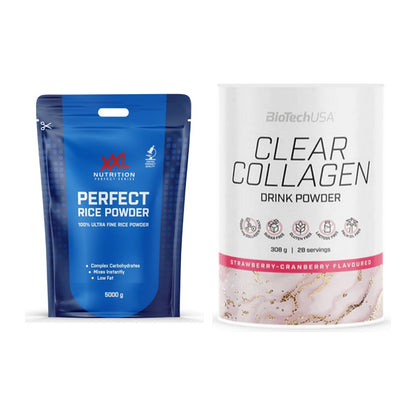 Diät-Duo: XXL Nutrition Perfect Rice Powder + BioTech Clear Collagen – alle enthaltenen Artikel