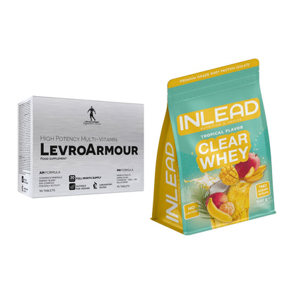 Diät-Duo: Kevin Levrone Levro Armour + INLEAD Clear Whey Isolate – alle enthaltenen Artikel