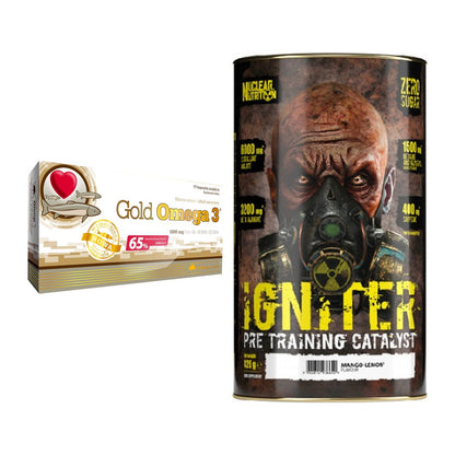 Diät-Duo: Olimp Omega 3 Gold Edition + Nuclear Nutrition IGNITER – alle enthaltenen Artikel
