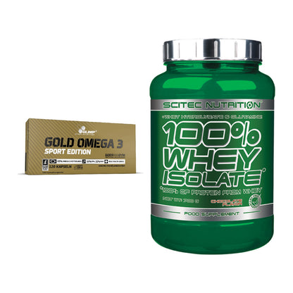 Diät-Duo: Olimp Omega 3 Sport Edition + Scitec Whey Isolate – alle enthaltenen Artikel