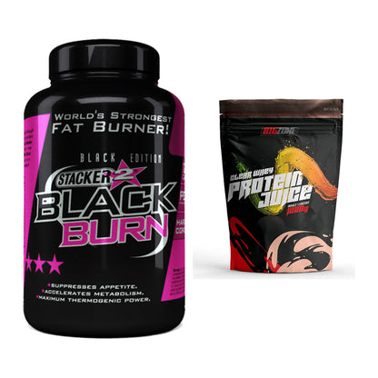 Diät-Duo: Stacker2 Black Burn + Big Zone Clear Whey Protein – alle enthaltenen Artikel