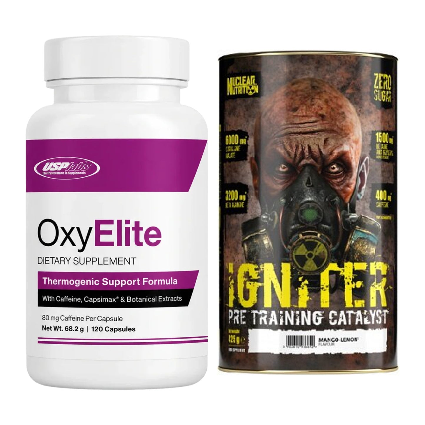 Diät-Duo: USP Labs OxyElite Pro + Nuclear Nutrition IGNITER Booster – alle enthaltenen Artikel