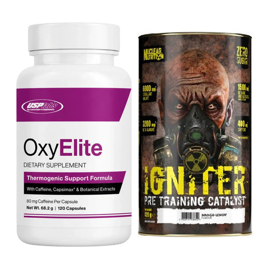 Diät-Duo: USP Labs OxyElite Pro + Nuclear Nutrition IGNITER Booster – alle enthaltenen Artikel
