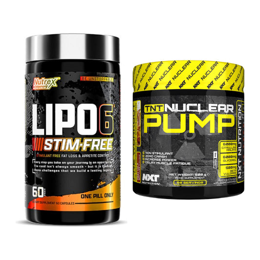 Diät-Duo: Nutrex Lipo 6 Black + NXT Nutrition TNT Nuclear – alle enthaltenen Artikel