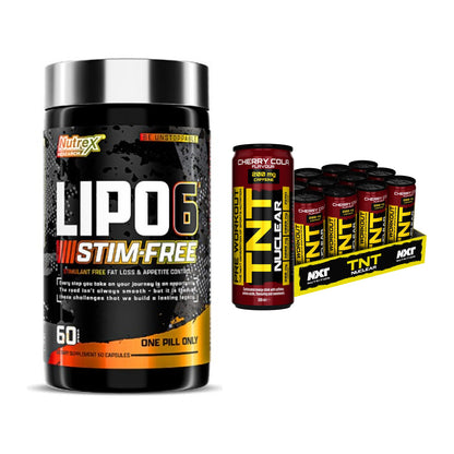Diät-Duo: Nutrex Lipo 6 Black STIM-FREE + NXT Nutrition TNT NUCLEAR – alle enthaltenen Artikel