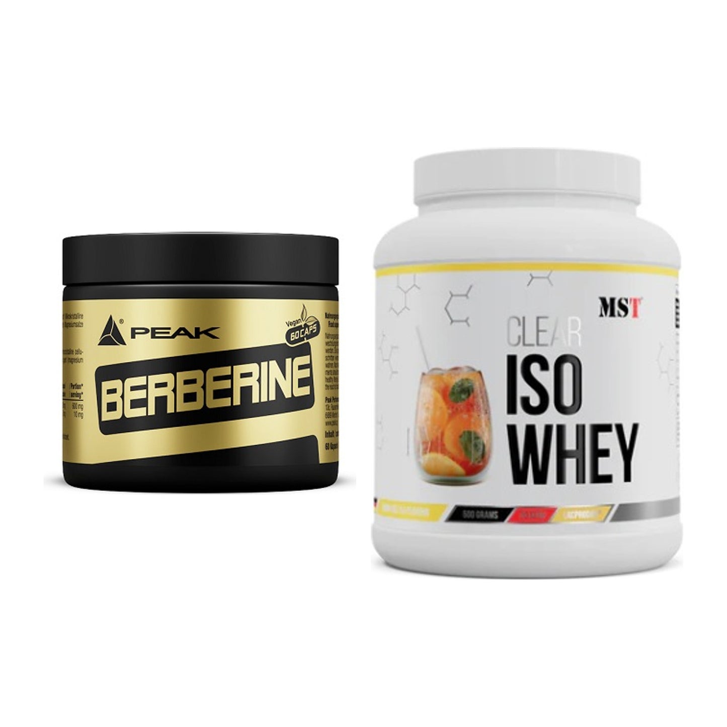 Diät-Duo: Peak Berberine + MST Iso Clear – alle enthaltenen Artikel
