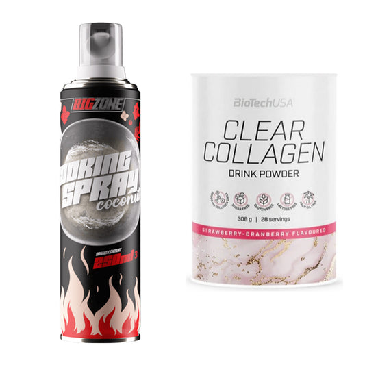 Diät-Duo: Big Zone Coconut Cooking Spray + BioTech Clear Collagen – alle enthaltenen Artikel