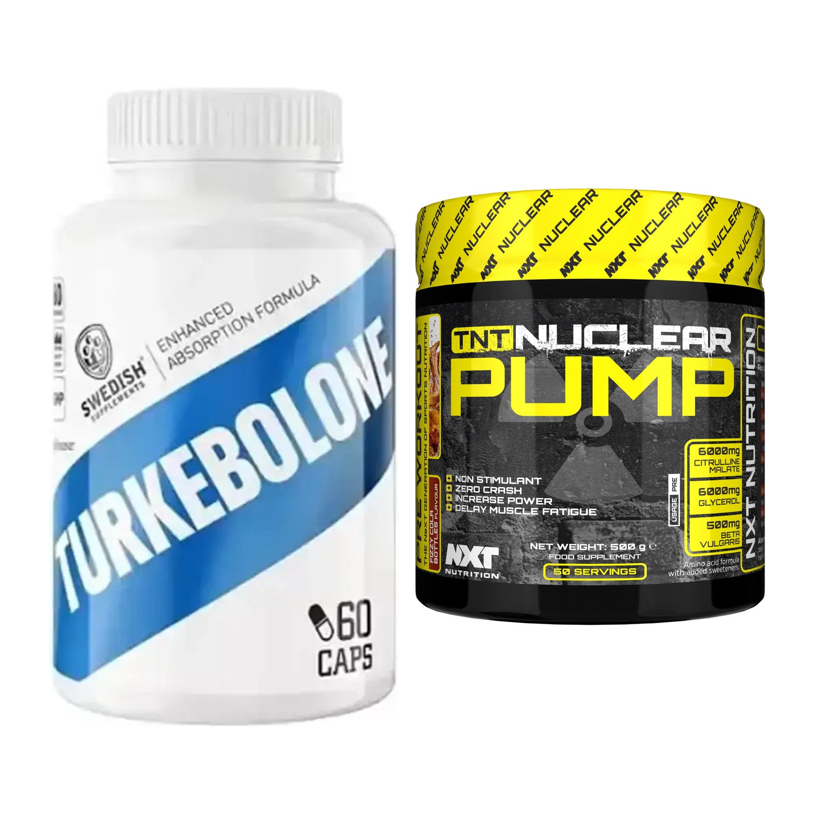 Diät-Duo: Swedish Supplements + NXT Nutrition TNT Nuclear – alle enthaltenen Artikel