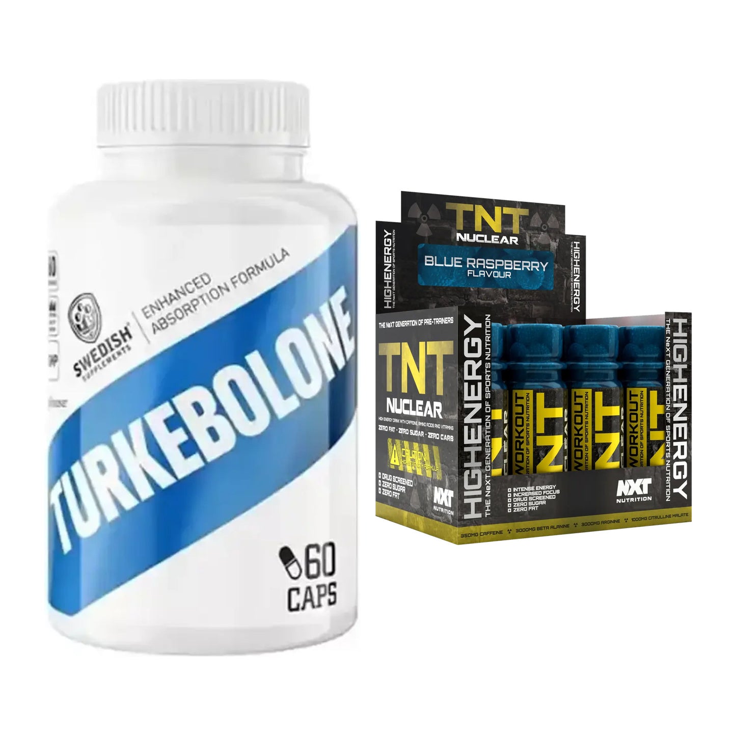 Diät-Duo: Swedish Supplements + NXT Nutrition TNT Nuclear – alle enthaltenen Artikel
