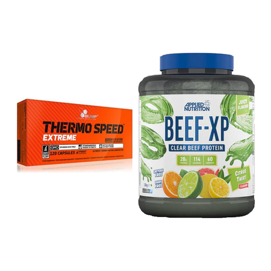 Diät-Duo: Olimp Thermo Speed Extreme + Applied Nutrition Clear Beef – alle enthaltenen Artikel