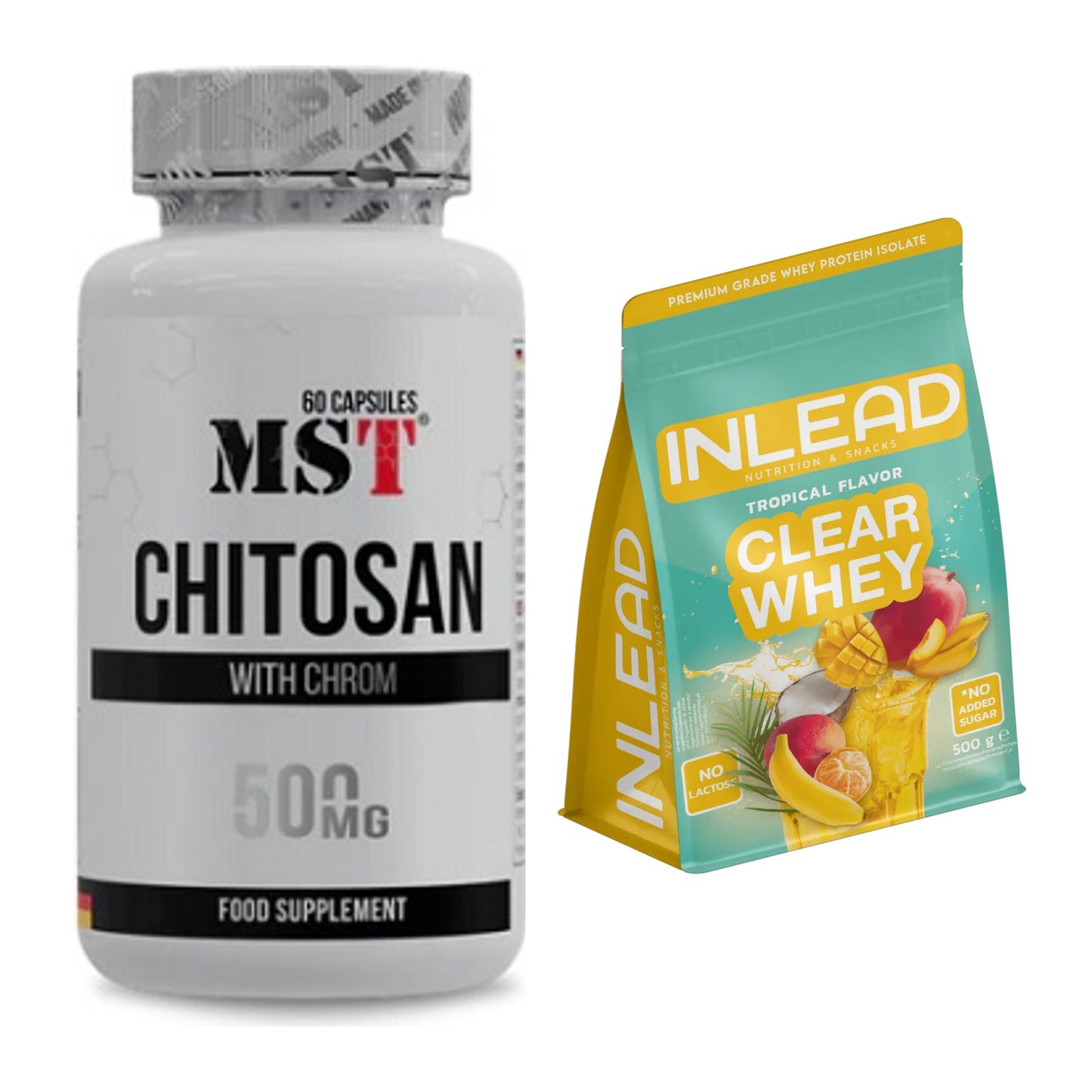 Diät-Duo: MST Chitosan + Chrom + INLEAD Clear Whey Isolate – alle enthaltenen Artikel