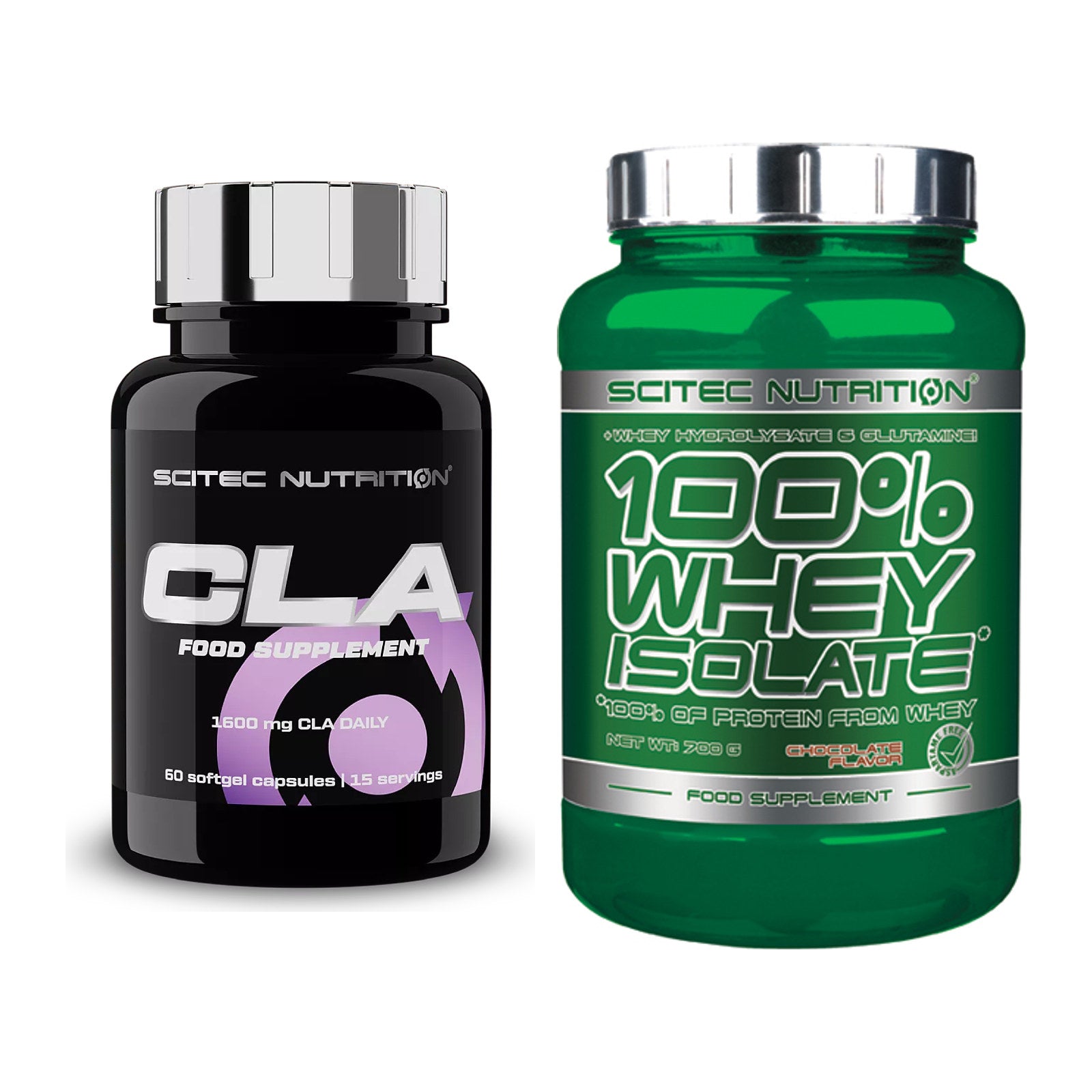 Diät-Duo: Scitec CLA + Scitec Whey Isolate – alle enthaltenen Artikel