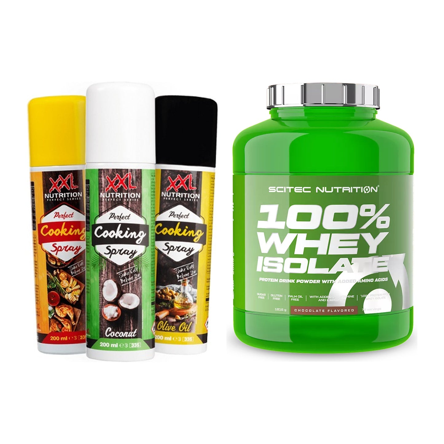 Diät-Duo: XXL Nutrition Perfect Cooking + Scitec Whey Isolate – alle enthaltenen Artikel