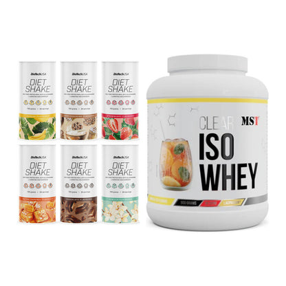 Diät-Duo: BioTech Diet Shake + MST Iso Clear – alle enthaltenen Artikel
