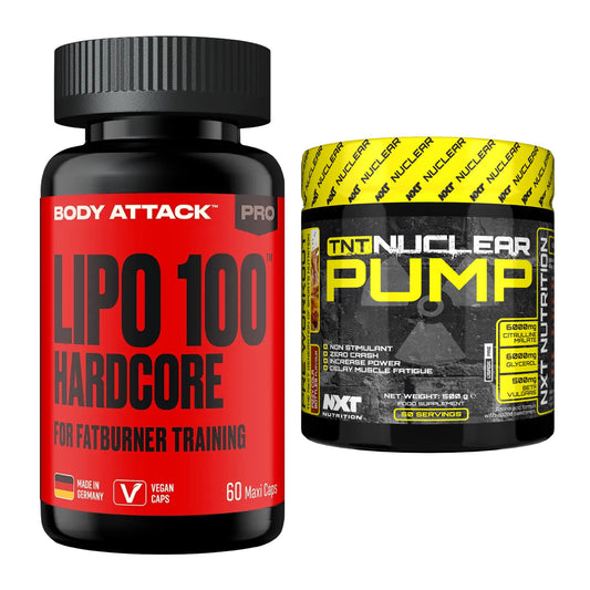 Diät-Duo: Body Attack LIPO + NXT Nutrition TNT Nuclear – alle enthaltenen Artikel