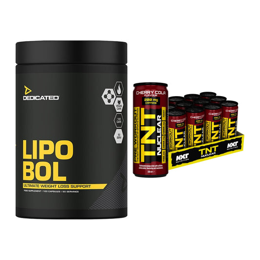 Diät-Duo: Dedicated Lipo-Bol + NXT Nutrition TNT NUCLEAR – alle enthaltenen Artikel