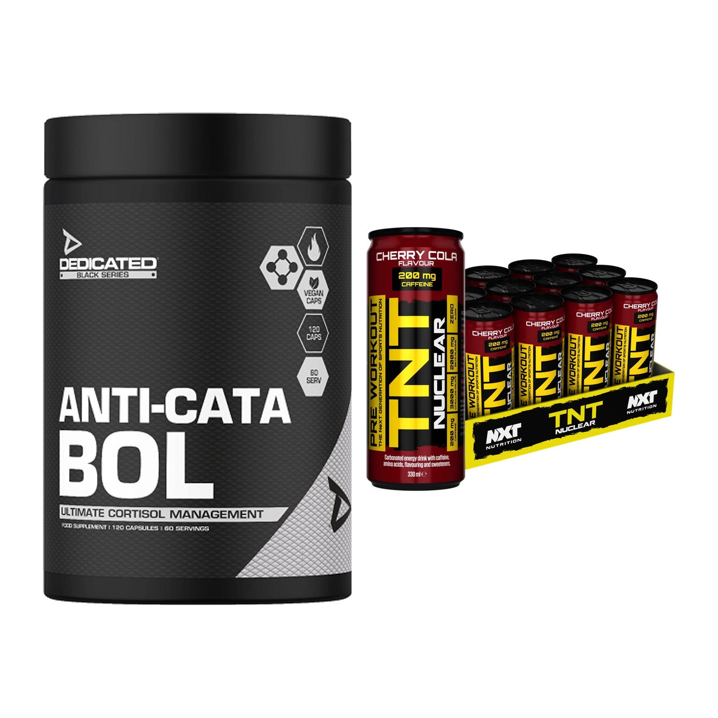 Diät-Duo: Dedicated Anti-Cata-Bol + NXT Nutrition TNT NUCLEAR – alle enthaltenen Artikel