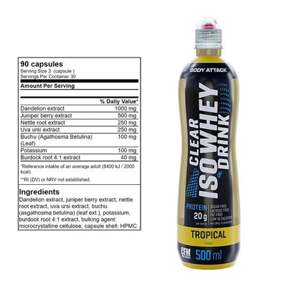 Diät-Duo: GN Shred Cuts + Body Attack Clear Iso Whey Drink – alle enthaltenen Artikel