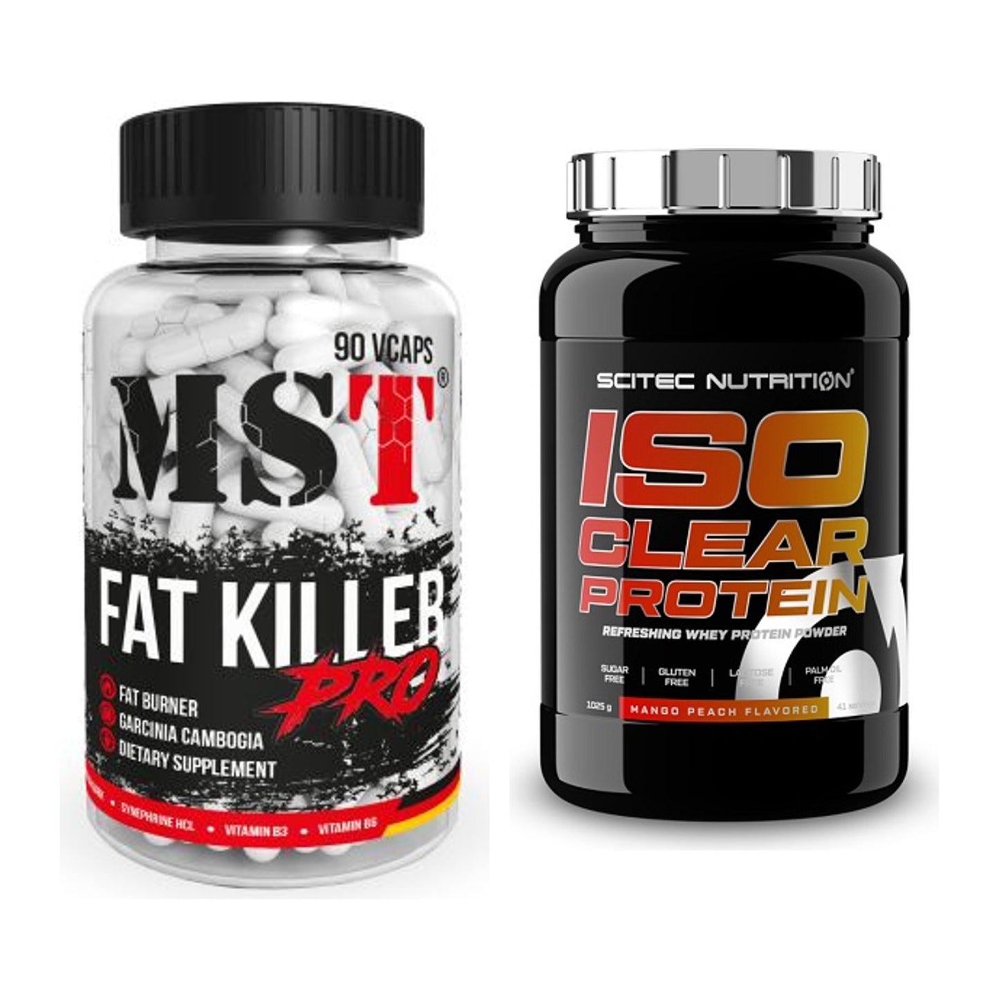 Diät-Duo: MST Fat Killer + Scitec IsoClear Protein – alle enthaltenen Artikel