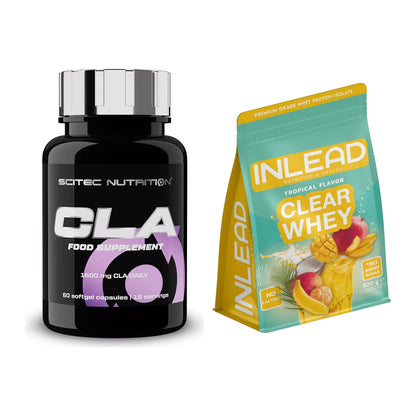 Diät-Duo: Scitec CLA + INLEAD Clear Whey Isolate – alle enthaltenen Artikel