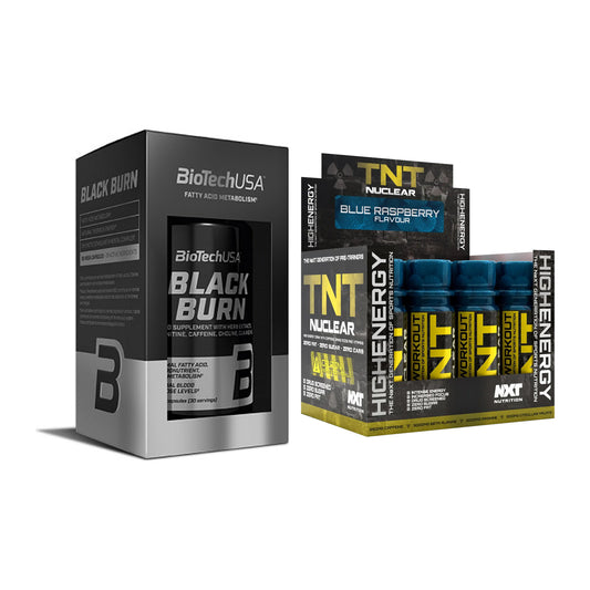 Diät-Duo: BioTech Black Burn + NXT Nutrition TNT Nuclear Shots – alle enthaltenen Artikel